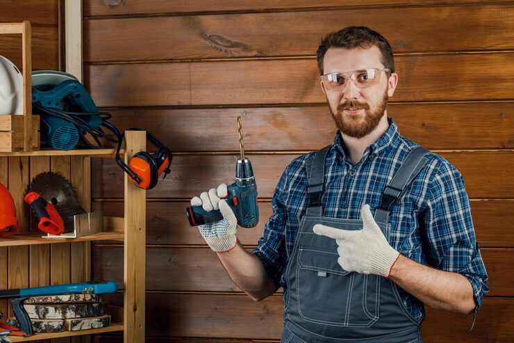 portrait-cheerful-emotional-young-repairman-protective-glasses-gloves-using-drill-repairs-gesturing-excitedly-smiling-happily-camera-concept-repair-construction_544249-3316